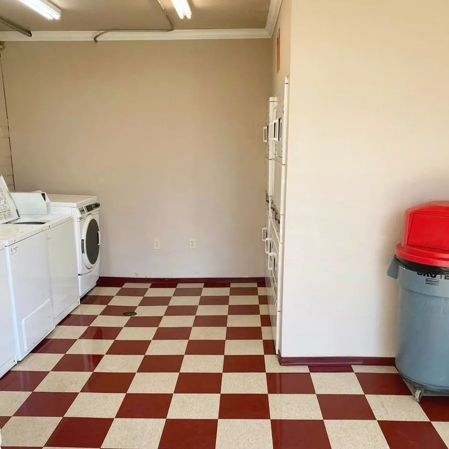 After: clean commercial laundry room floor
