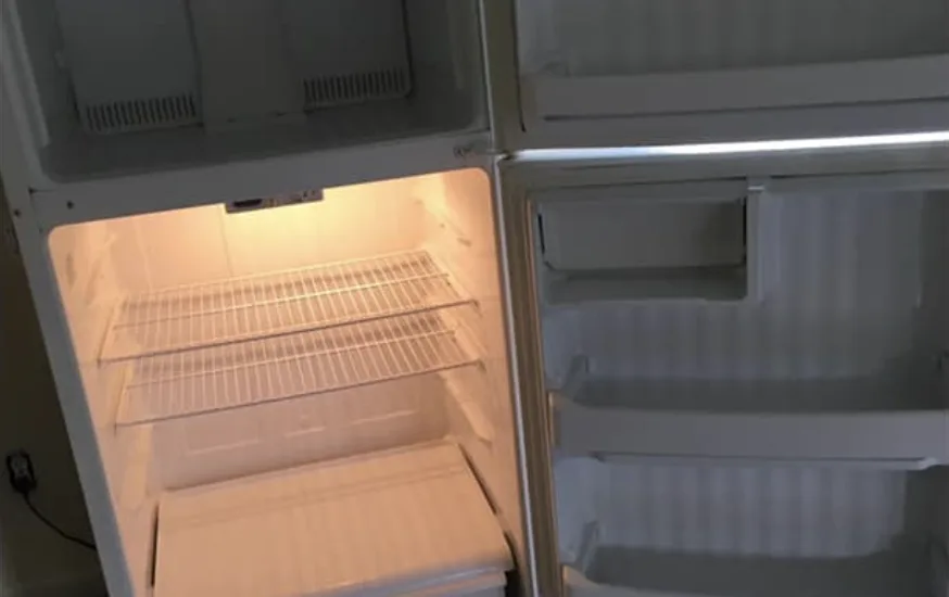 After: clean refrigerator interior
